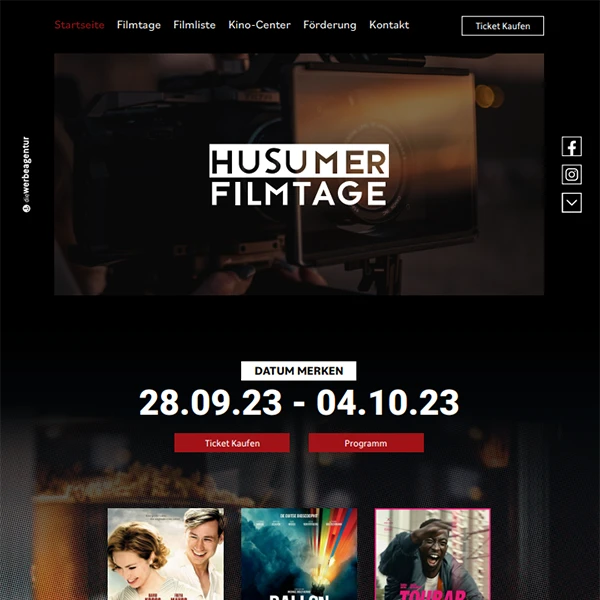 Layout der Husumer Filmtage